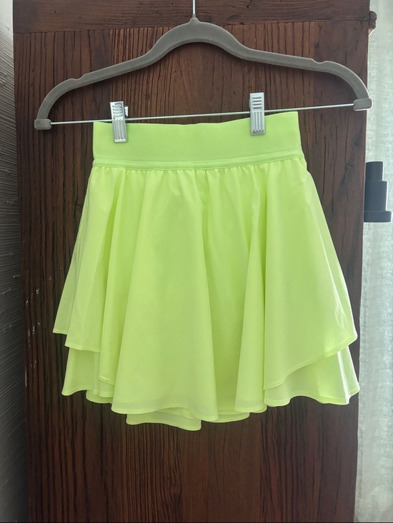 lululemon athletica Dresses & Skirts - lululemon athletica Bright Lime/Yellow Pleated Mini Skirt